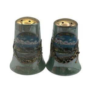 Vintage Dragon Ware Marine Land Souvenir Salt & Pepper Shakers